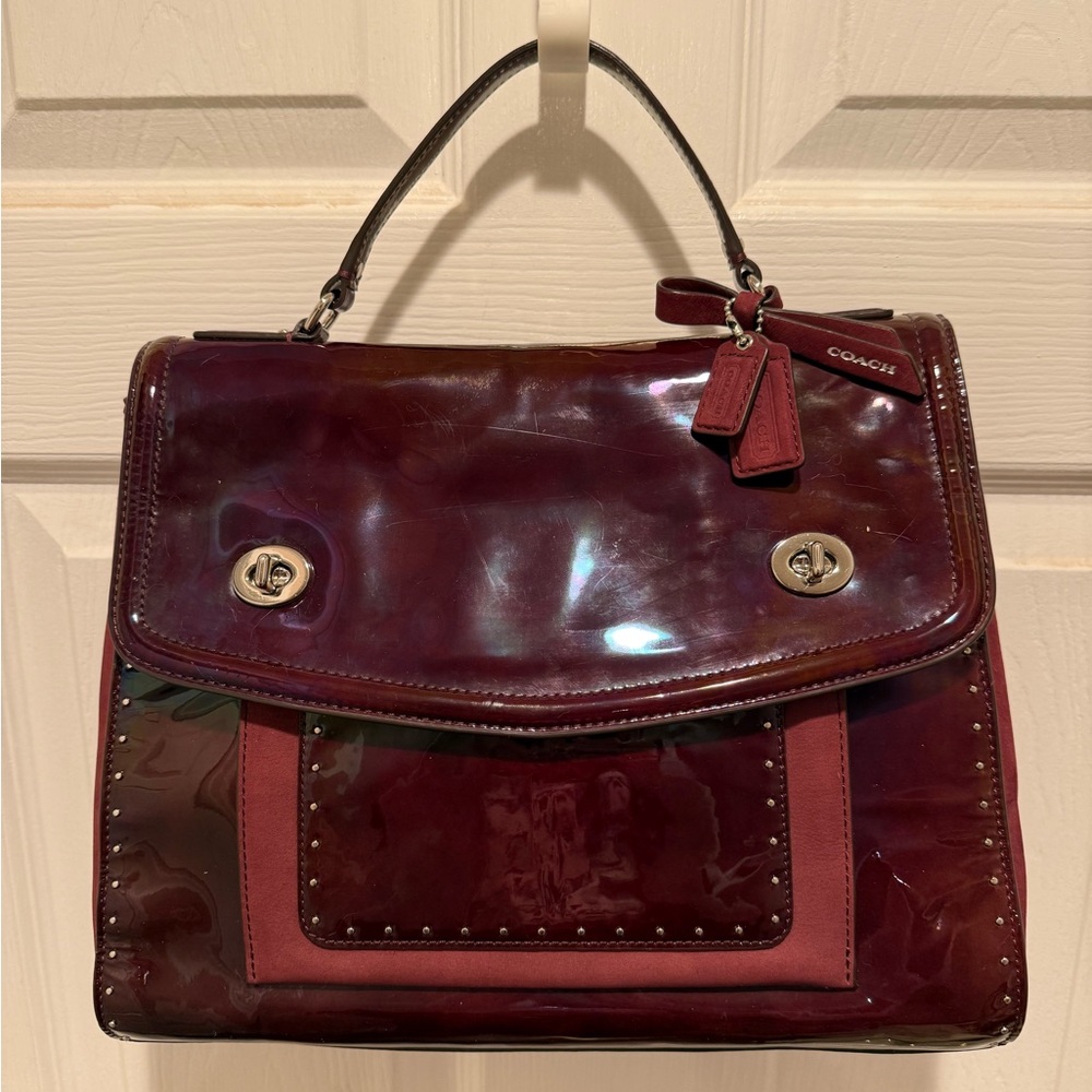 COACH POPPY EDITORIAL EXOTIC LEATHERS VICTORIA SATCHEL RARE LIMITED EDITION